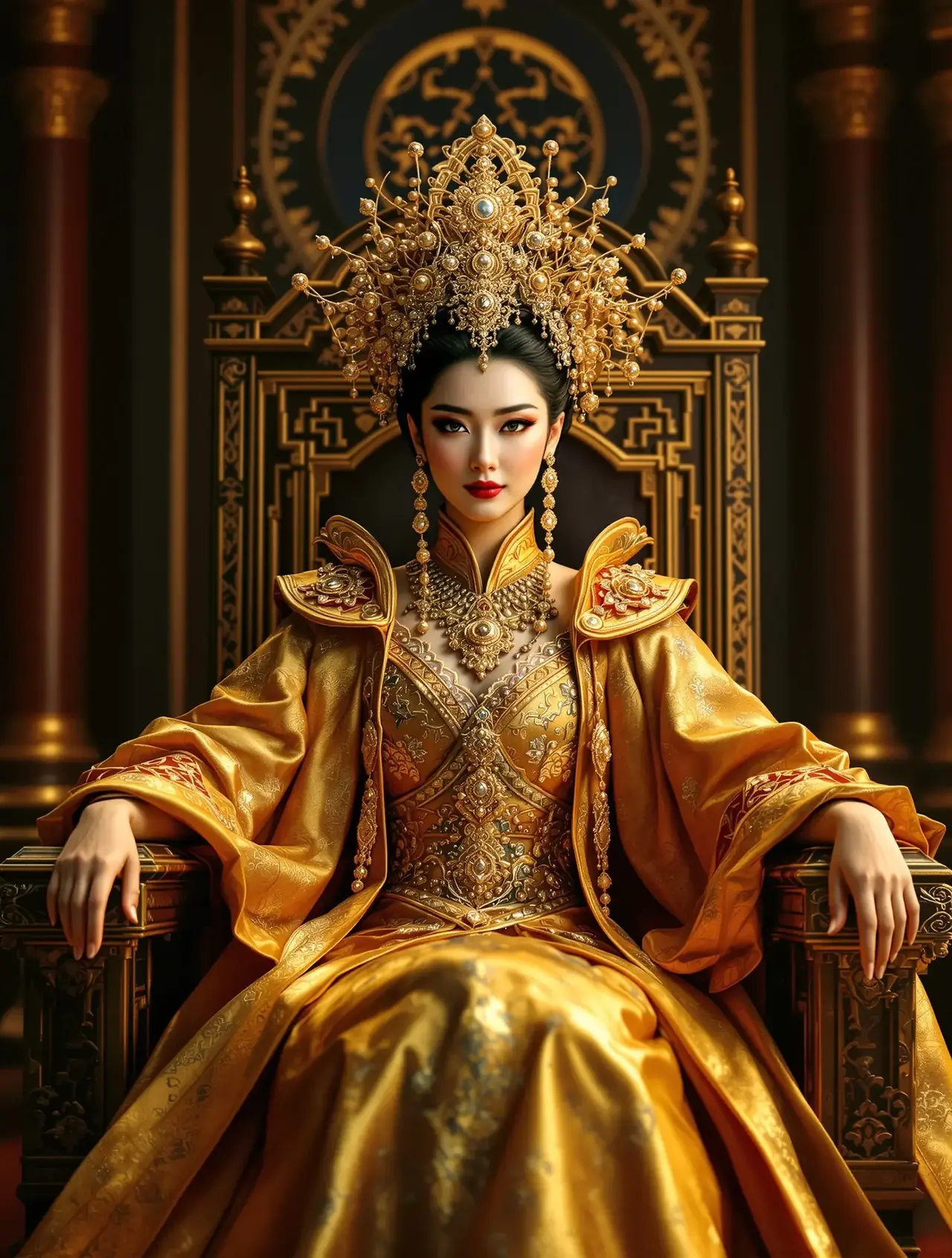 黄果AI短剧《凤临天下》封面