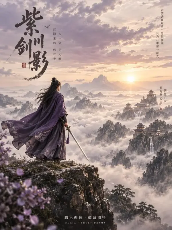 黄果AI短剧《九霄剑帝》封面 - 玄幻仙侠短剧
